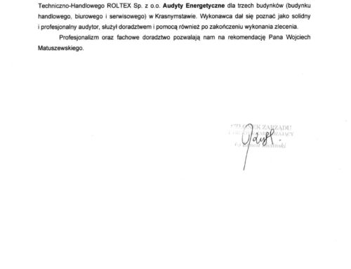 Referencje – ROLTEX
