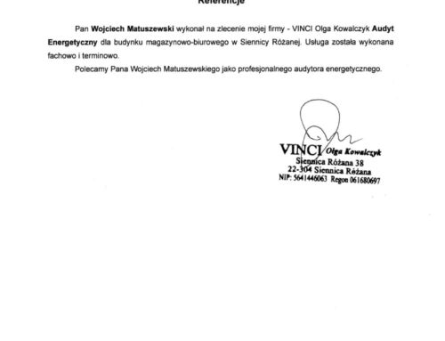 Referencje – VINCI
