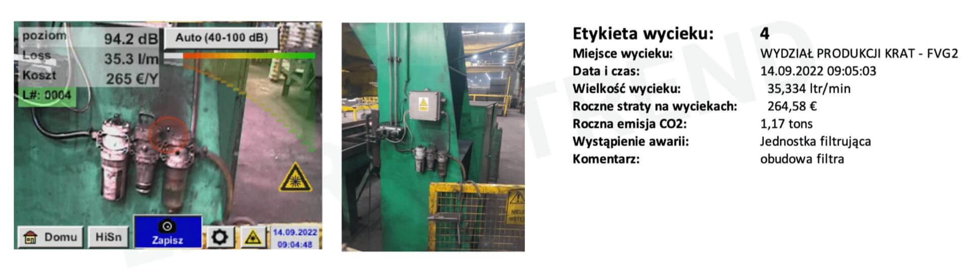 Detekcja wyciekow sprezonego powietrza – Energy Trend